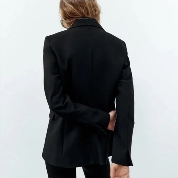 ZARA double breasted embroidery details blazer NEW🔥 - Picture 4 of 9